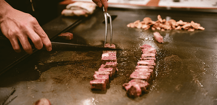 Food on flattop
